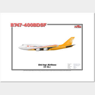 Boeing B747-400BDSF - Uni-top Airlines (Art Print) Posters and Art